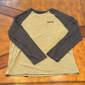 Hurley Long Sleeve Shirt - Cream and Gray